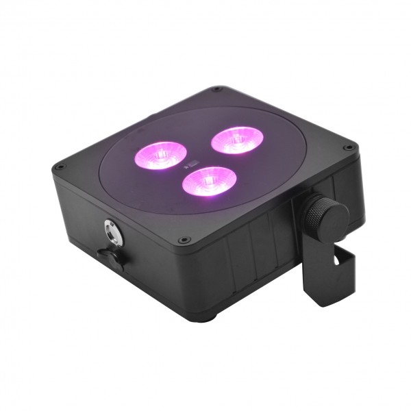Eurolite AKKU IP Flat Light 3, Black - Standing On, Pink