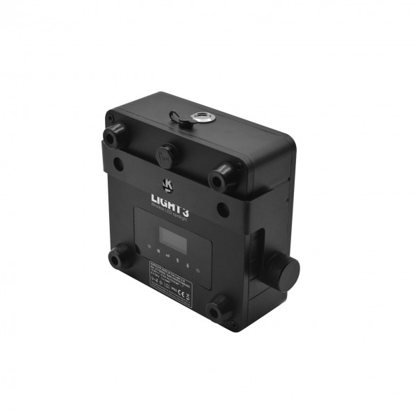 Eurolite AKKU IP Flat Light 3, Black - Back, Angled 1