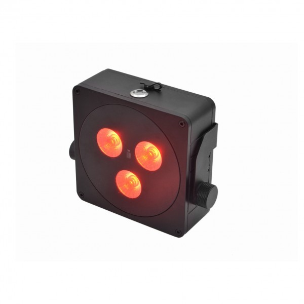 Eurolite AKKU IP Flat Light 3, Black - Standing On, Red