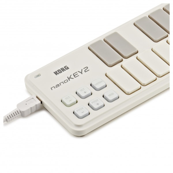Korg nanoKEY2 USB MIDI Controller, White