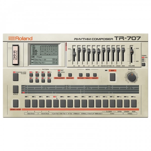 Roland TR-707 Drum Machine Plugin- Lifetime Key