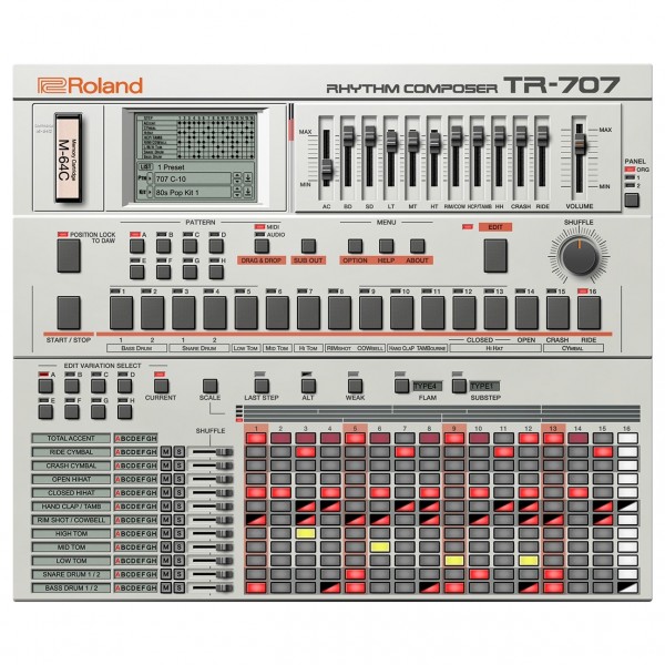 Roland TR-707 Drum Machine Plugin- Lifetime Key