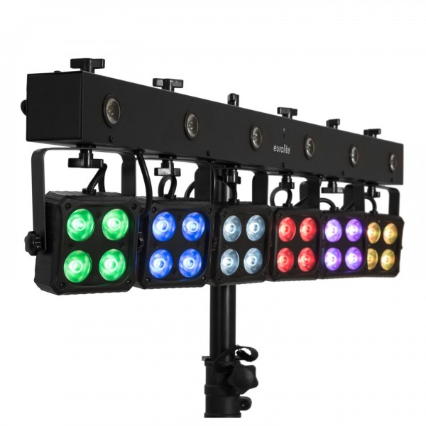 Eurolite LED KLS-180/6 Compact Light Set - Side, Spots On