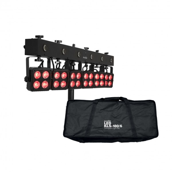Eurolite LED KLS-180/6 Compact Light Set - Lights and Bag