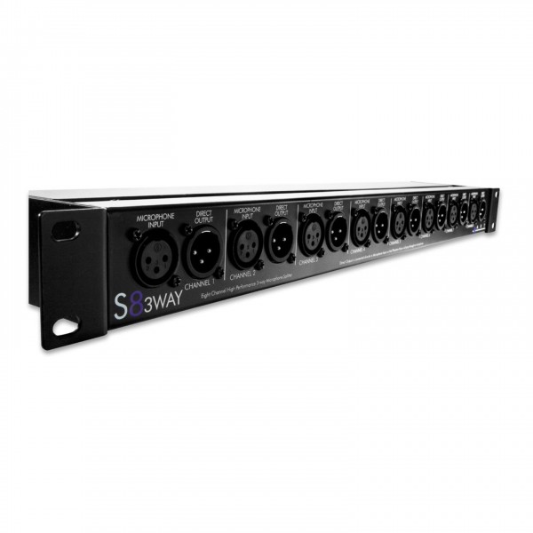 ART S8 Eight Channel Three Way Mic Splitter Angle