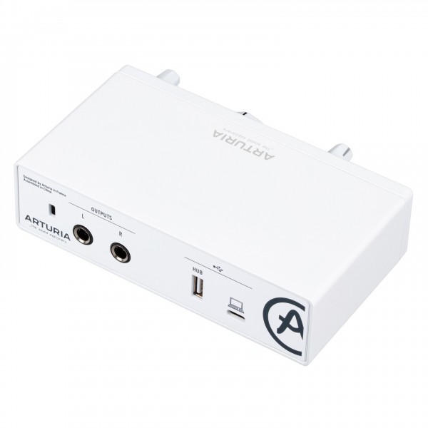 Arturia MiniFuse, White - Angled Rear