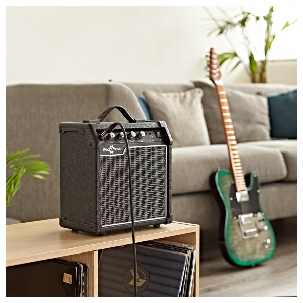 Ampli De Guitare électrique 10W Portable Avec Bluetooth Et Batterie Rechargeable - Prise Casque, Pour Pratique à La Maison