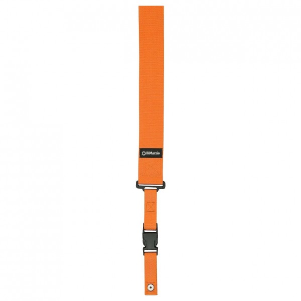 DiMarzio ClipLock Quick Release Guitar Strap, Orange Flat 