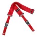 DiMarzio ClipLock Quick Release Guitar Strap, Red