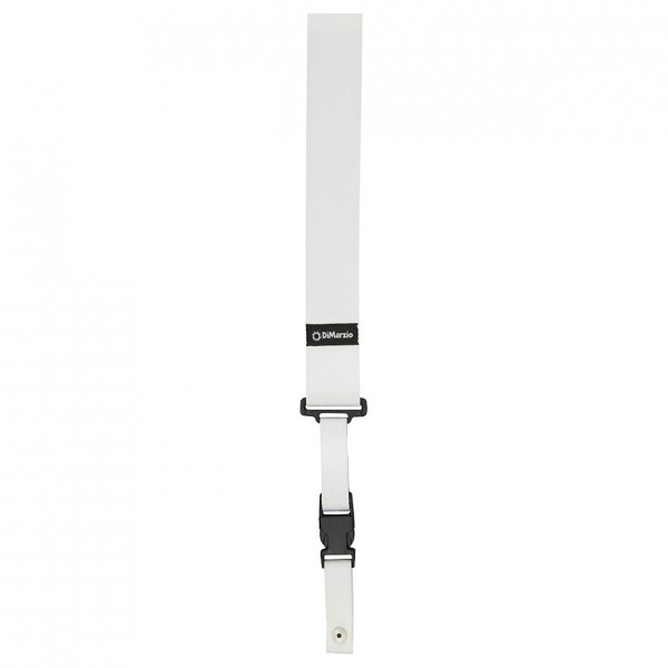 DiMarzio ClipLock Quick Release Guitar Strap, White Flat