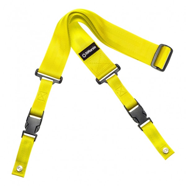 DiMarzio ClipLock Quick Release Guitar Strap, Yellow