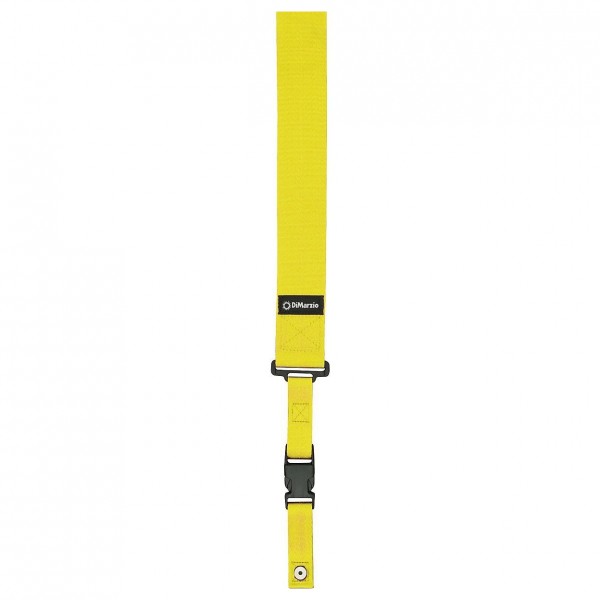DiMarzio ClipLock Quick Release Guitar Strap, Yellow Flat