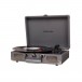 Crosley Cruiser Deluxe Turntable with Bluetooth, Slate - front angled