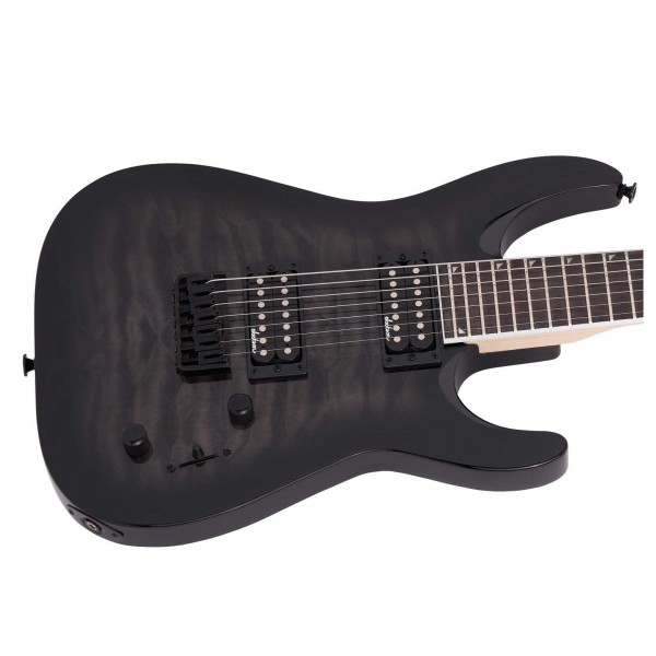 Jackson JS22-7 DKA Dinky QM, Trans Black Burst