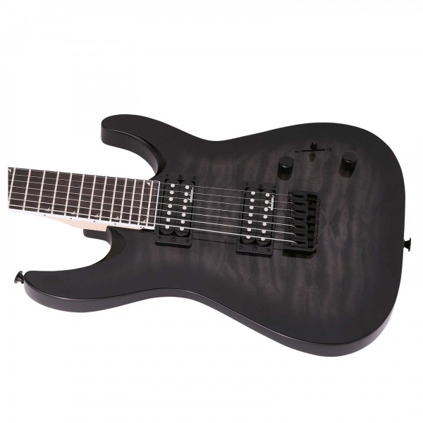 Jackson JS22-7 DKA Dinky QM, Trans Black Burst