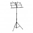 Music Stand with Carry Bag by Gear4music, Black