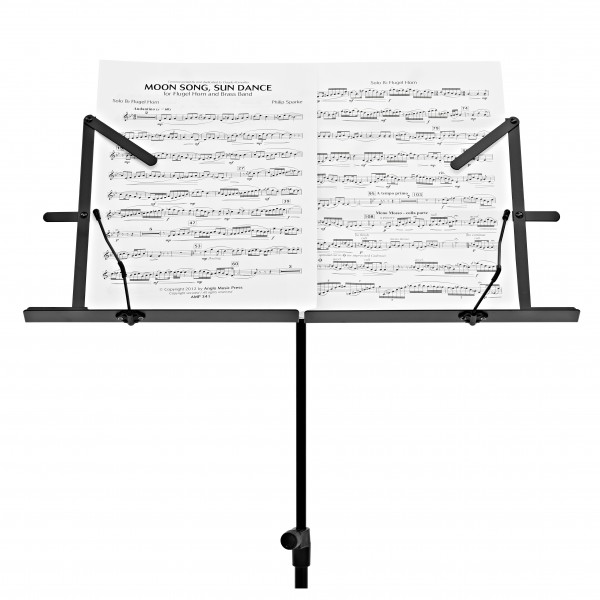 Music Stand with Carry Bag by Gear4music, Black
