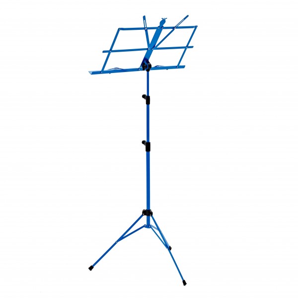 Music Stand with Carry Bag by Gear4music, Blue