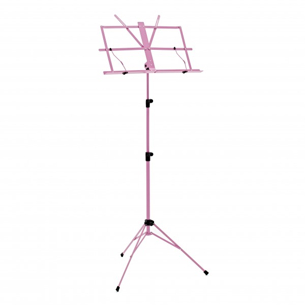 Music Stand with Carry Bag by Gear4music, Pink