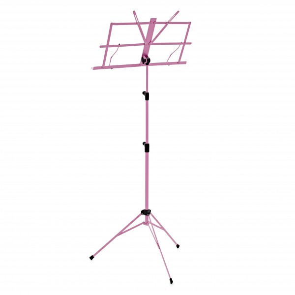 Music Stand with Carry Bag by Gear4music, Pink