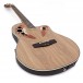 Deluxe Roundback Electro Acoustic by Gear4music, Natural - Nearly New