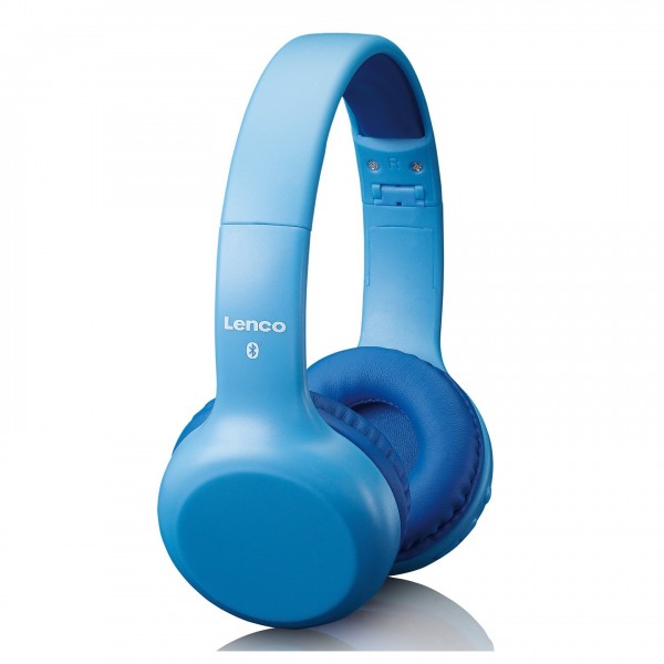 Lenco HPB-110BU Foldable Kids Bluetooth Headphone, Blue