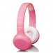 Lenco HPB-110PK Składane słuchawki dla dzieci Bluetooth, różowe
