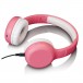Lenco HPB-110PK Foldable Kids Bluetooth Headphone, Pink