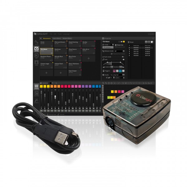 Dasilight dvc fun DMX インターフェース Daslight DVC FUN 128 Kanal DMX Interface | USA