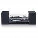 Lenco LS-500 Turntable with Speakers Bundle, Black