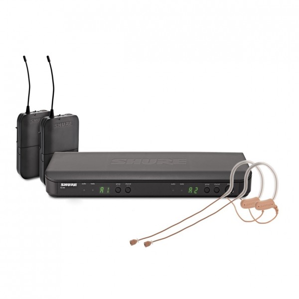 Shure BLX188/MX53-H8E Dual Wireless Headset System with 2 x MX53 - full