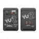 YU2 Powered Bookshelf Speakers, Matte Black - Rear