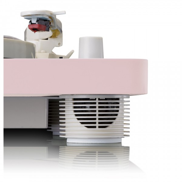 Lenco LS-50PK Turntable with Built-In Speakers, Pink