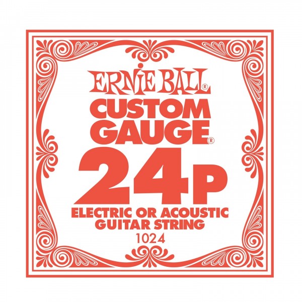 Ernie Ball Single 0.024 Plain Steel String