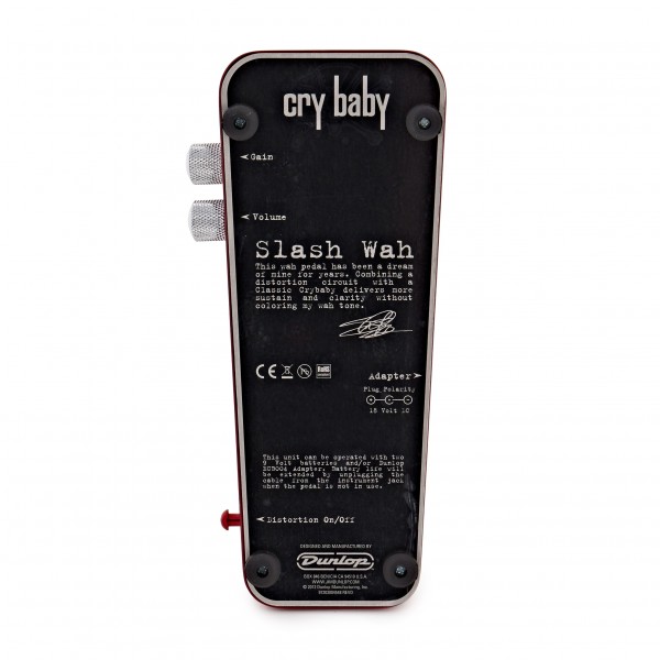 Dunlop SW95 CryBaby Slash Signature Wah Pedal | Gear4music