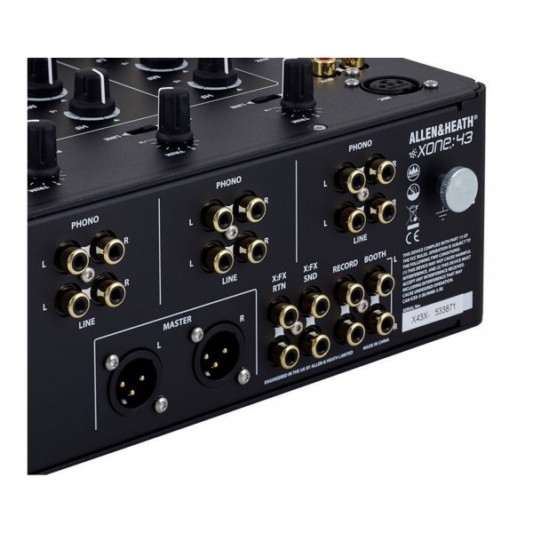 Allen & Heath Xone 43 Club & DJ Mixer Connections Close