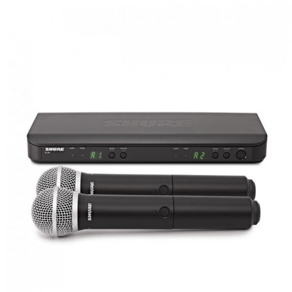 Shure BLX288/PG58-H8E Dual Wireless Handheld System with 2 x PG58