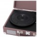 Crosley Cruiser Deluxe Portable Turntable, Purple Ash - Close Uo Open