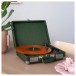 Crosley Cruiser Deluxe Portable Turntable, Green Ostrich - Lifestyle 1