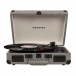 Crosley Cruiser Deluxe Portable Turntable, Herringbone - Front Open