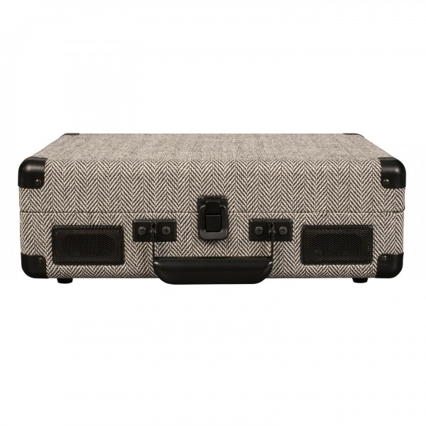Crosley Cruiser Deluxe Portable Turntable, Herringbone - Front Closed