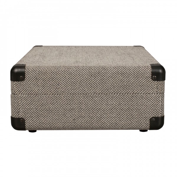 Crosley Cruiser Deluxe Portable Turntable, Herringbone - Side