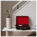 Crosley Cruiser Deluxe Portable Turntable with Bluetooth Out, Black - Lifestyle 1
