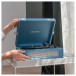 Crosley Voyager Portable Turntable, Washed Blue - Lifestyle 