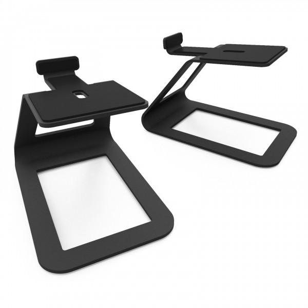 Kanto SE4 Desktop Speaker Stands, Black - Angled 2