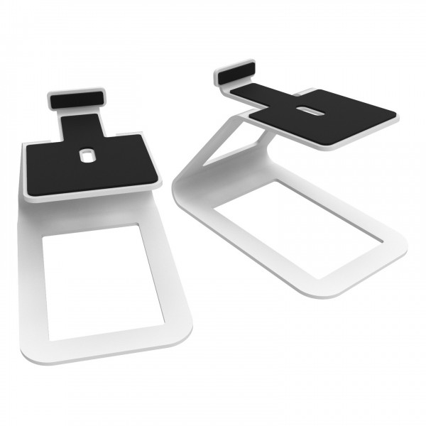 Kanto SE4 Elevated Desktop Speaker Stands, Pair - Angled 2