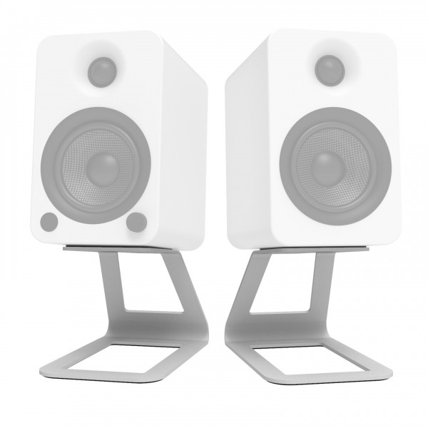 Kanto Elevated Studio Monitor Stands, White - Speakers (Speakers Not Included)