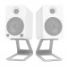 Kanto Elevated Studio Monitor Stands, White - Speakers (Speakers Not Included)