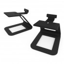 Kanto SE6 Verhoogde Desktop Luidspeakerstandaards (Groot), Zwart