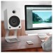 Kanto Elevated Desktop Speaker Stands (S6 Large) - White - Lifestyle 2